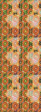 Barok tarzında kusursuz bir doğulu süsü. Raster geleneksel turuncu renklerde altın pürüzsüz desen.