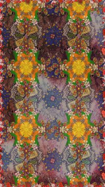 Of doodle elements. Hand drawn Raster illustration. Sketch flower pattern can be used for wallpaper, website background, wrapping paper, invitation, flyer, banner or website.