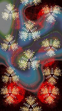 Raster - stok. Vadinin çiçekleri kahverengi renklerde. Suluboya, elle çizilmiş. Taslak arkaplan deseni.