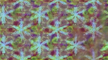 Renkli unsurlarla hareketli arka plan görüntüleri. Çiçekler. Eski model. Bayrak tarzı. Video kaydı. Şablon. Döngü. Kusursuz.. 