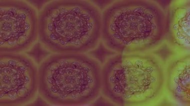 Renkli unsurlarla hareketli arka plan görüntüleri. Çiçekler. Eski model. Bayrak tarzı. Video kaydı. Şablon. Döngü. Kusursuz.. 