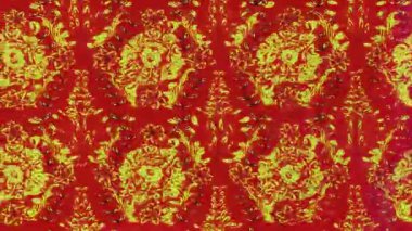 Renkli unsurlarla hareketli arka plan görüntüleri. Çiçekler. Eski model. Bayrak tarzı. Video kaydı. Şablon. Döngü. Kusursuz.. 