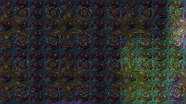 Renkli unsurlarla hareketli arka plan görüntüleri. Çiçekler. Eski model. Bayrak tarzı. Video kaydı. Şablon. Döngü. Kusursuz.. 