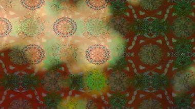 Renkli unsurlarla hareketli arka plan görüntüleri. Çiçekler. Eski model. Bayrak tarzı. Video kaydı. Şablon. Döngü. Kusursuz.. 