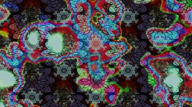 Renkli Bahar Teması eskiz kalıbı. Şirin çiçek elementleri. Raster illüstrasyonu. Taslak desenli, modaya uygun kumaş deseni. Düz Çiçek Elementleri Tasarımı.