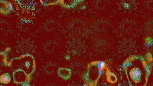 Raster çiçek desenli çiçek deseni, yapraklar, dekoratif elementler, sıçrama, lekeler, el çizimi kontur çizgileri ve Doodle çizim stili, grafik raster çizim çizimi.