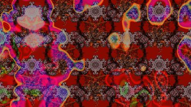 Raster illüstrasyonu. Modaya uygun kumaş deseni. Tony 'nin kumaş kalıbını çiz. Küçük çiçekte sevimli çiçek deseni var..