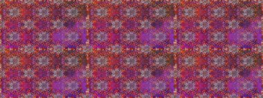 Kusursuz bir arka plan modeli. Suluboya, elle çizilmiş. Mor ve kahverengi renkte yaprakları olan yabani çiçekler. Raster illüstrasyonu.