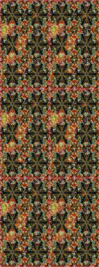 Klasik klasik klasik arka plan. Kusursuz klasik raster kahverengi ve altın desenli. Geleneksel oryantasyon süsü.