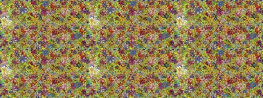 Raster dikişsiz çiçek deseni. Vadinin çiçekleri yeşil ve kahverengi renklerde.