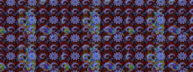 Mavi ve siyah renkte çiçekler olan çiçek deseni çiz. Suluboya tarzında mavi ve siyah renkte çiçekler.