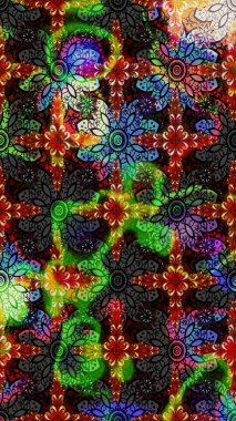 Fantezi çiçekli eskiz deseni, doğal duvar kağıdı, çiçek desenli kıvrım çizimi. Paisley el çizimi elementler. Ev dekoru.