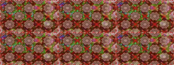 Kumaş, tekstil, duvar kağıdı baskısı için. Tomurcukları çiçek olan sevimli bir çiçek deseni. Raster illüstrasyonu. Raster. Kusursuz bir geçmişi var. Antika retro tarzı.