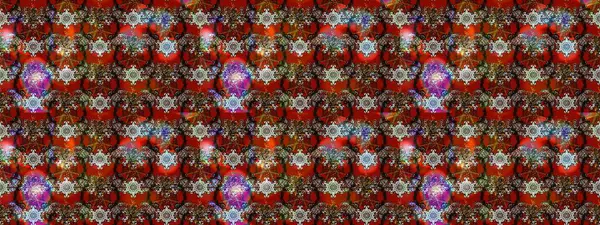 Çiçekli karalama şeklinde Raster çiçek deseni. Nazikçe, güzel çiçek arkaplanı. Kahverengi ve kırmızı renkte çiçekler.