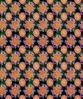 Paketleme, tekstil, duvar kâğıdı için çiçek eskizi. Klasik çiçek desenli. Yumuşak pamuk tasarımı. Raster 'ın taze dokusu. Yumuşak kiremit.