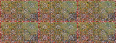 Kumaş, tekstil, duvar kağıdı baskısı için. Tomurcukları papatya çiçekleri olan sevimli bir çiçek deseni. Kusursuz bir geçmişi var. Eski usul. Miles Fleur, süslü püslü bir süs. Raster illüstrasyonu.