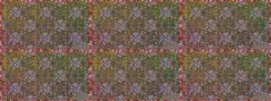 Kahverengi ve gri renkli çiçekler. Çiçekli karalama şeklinde Raster çiçek deseni. Yumuşak, bahar çiçekli arka plan.