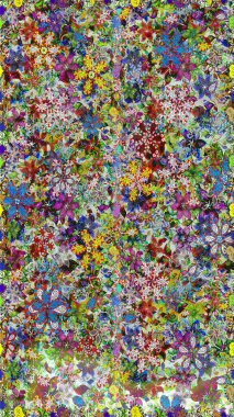 Arkaplan dokusu, duvar kağıdı, çiçek temalı gri renkler. Kabile sanatı boho baskısı, klasik çiçek arkaplanı. Soyut etnik raster pürüzsüz desen.