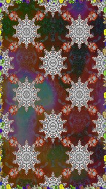 Trendy print. Exquisite pattern of watercolor sketches of the flower. Toned. Beautiful pattern for decoration and design. Watercolor seamless pattern bouquet of flowers.