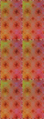 Renkli Bahar Temalı Kusursuz Arkaplan. Raster illüstrasyonunda kusursuz çiçek deseni. Düz Çiçek Elementleri Tasarımı. Güzel kumaş deseni.