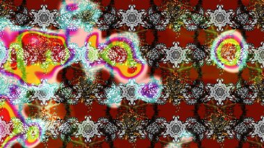 Çiçek arkaplanlı soyut zarafet eskiz deseni. Raster Güzel kumaş deseni.