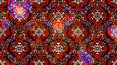 Desen, çizim, çiçek sınırı. Raster illüstrasyonu. Eski moda arka plan. Çiçek çelengi. Kıvırcık, parlak örgü. Güzel, pürüzsüz kumaş, tuval..