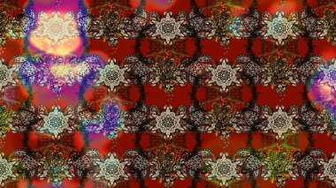 Dekorasyon ve tasarım için güzel bir desen. Eski model. Suluboya çizim kalıbı. Raster illüstrasyonu. Çiçeğin suluboya çizimlerinin mükemmel deseni. Moda yazdırma.