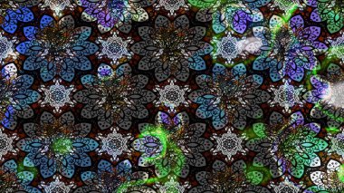 Raster illüstrasyonu. Gri ve siyah renkte zarif çiçekli suluboya. Düz Çiçek Elementleri Tasarımı. Renkli Bahar Teması çizim şablonu.