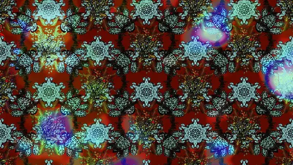 Çiçek çelengi. Eski moda arka plan. Raster illüstrasyonu. Kıvırcık, parlak örgü. Desen, çizim, çiçek sınırı. Güzel, pürüzsüz kumaş, tuval..