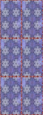 Kızılderili desenli desenli desenli şal deseni. Raster Henna dövme stili. Etnik Mandala süsü. Tekstil, tebrik kartı, boyama kitabı, telefon kılıfı baskısı için kullanılabilir.