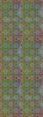 Çiçek ve yapraklı çiçek deseni. Küçük çiçekli şirin bir desen. Raster illüstrasyonu.