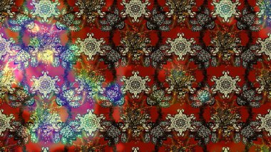 Botanik çizim kalıbı. Raster deseni. Suluboya etkisi. Organik elementler.