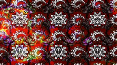 Raster 'ın taze dokusu. Yumuşak pamuk tasarımı. Yumuşak fayans. Paketleme, tekstil, duvar kâğıdı için çiçek eskizi. Klasik çiçek deseni.