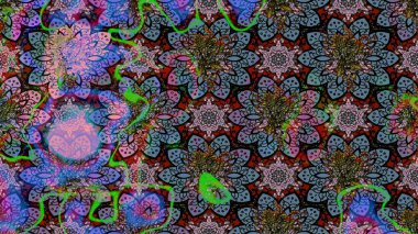 Küçük çiçekte güzel bir çiçek deseni var. Raster deseni. Çiçekli çiçek deseni, suluboya..