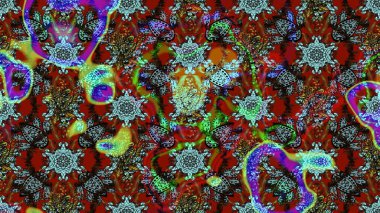 Raster 'ın taze dokusu. Yumuşak pamuk tasarımı. Yumuşak fayans. Paketleme, tekstil, duvar kâğıdı için çiçek eskizi. Klasik çiçek deseni.