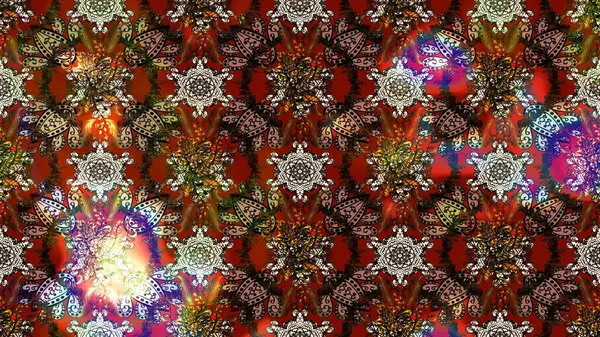 Kahverengi ve kırmızı renkte çiçekler. Nazik, narin çiçek arkaplanı. Raster çiçek desenli ve çiçekli..