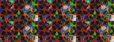 Miles Fleur, süslü püslü bir süs. Raster illüstrasyonu. Eski usul. Kumaş, tekstil, duvar kağıdı baskısı için. Eskiz geçmişi. Tomurcukları papatya çiçekleri olan sevimli bir çiçek deseni..