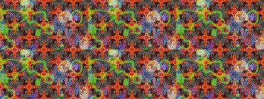 Raster illüstrasyonundaki çiçek desenli çizim. Suluboya tarzında kahverengi ve bej renkte çiçekler.