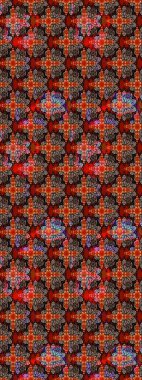 Raster deseni. Çiçekli çiçek deseni, suluboya. Süslü kumaş deseni.