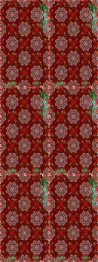 Küçük çiçekteki sevimli çiçek deseni. Kırmızı ve kahverengi renkte çiçekler.