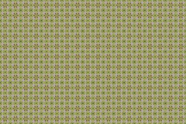 Kusursuz raster arka plan. Duvar kâğıdı barok, İspanyol kumaşı. Yeşil, bej ve nötr renklerde grafiksel modern kusursuz desen. Kusursuz çiçek deseni.