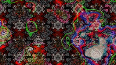 Raster illüstrasyonundaki çiçek desenli çizim. Renkli Bahar Teması eskiz kalıbı. Düz Çiçek Elementleri Tasarımı. Siyah renkte çiçekler.