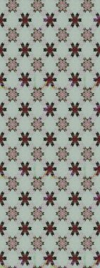 Gri renkli çiçekler. Düz Çiçek Elementleri Tasarımı. Sevimli çiçek raster deseni. Renkli Bahar Teması çizim şablonu.