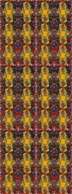 Küçük çiçekteki kusursuz desen. Hoş bir çiçek geçmişi var. Raster illüstrasyonu. Güzel kumaş deseni.