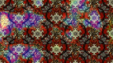 Kahverengi ve gri renkte çiçekli çiçek deseni. Suluboya tarzında kahverengi ve gri renkte çiçekler.