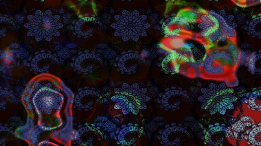 Küçük çiçekteki sevimli çiçek deseni. Raster illüstrasyonu. Modaya uygun kumaş deseni. Tony 'nin kumaş desenini çiz.