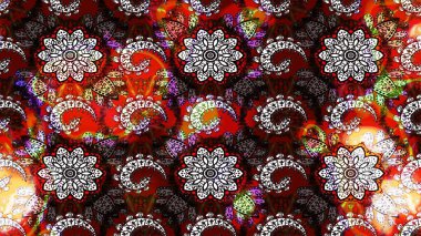 Güzel kumaş deseni. Raster suluboya deseni, narin çiçekler, siyah ve kahverengi çiçekler, tebrik kartı şablonu..