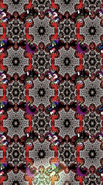 Nazik, narin çiçek arkaplanı. Çiçekli karalama şeklinde Raster çiçek deseni. Siyah ve nötr renkte çiçekler.