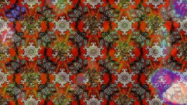 Kahverengi ve gri renkli çiçekler. Küçük çiçekte sevimli çiçek deseni var..