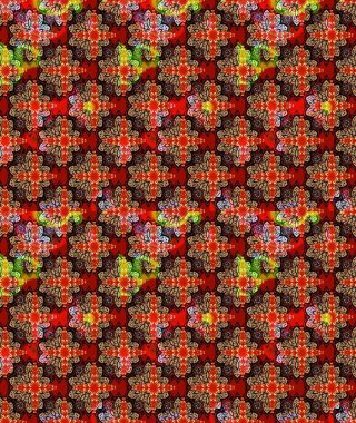 Renkli Bahar Teması eskiz kalıbı. Çiçeksel fantezi tasarımı ve parlak bir arka plan çizimi. Düz Çiçek Elementleri Tasarımı.